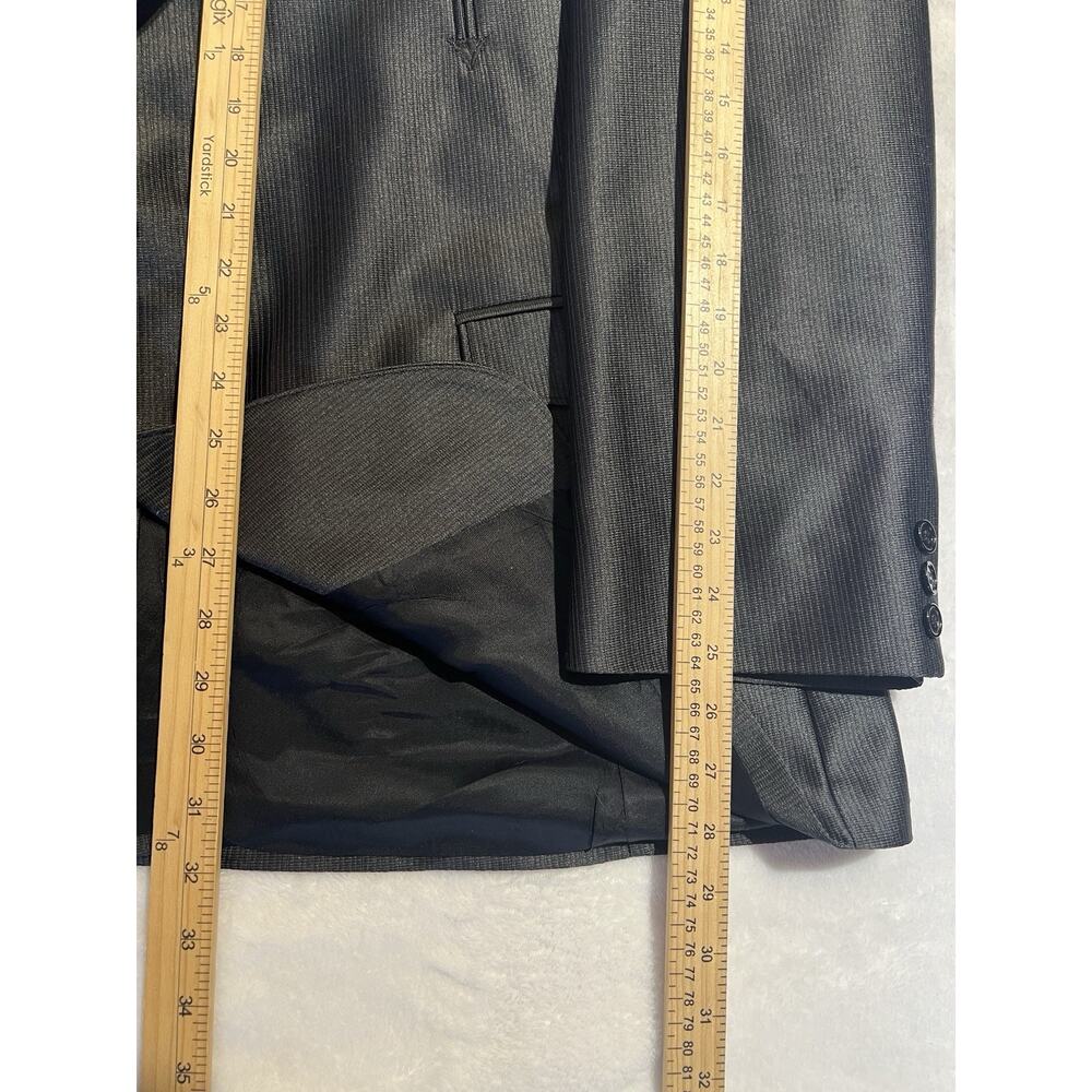 Circle S Dallas Texas 48R 43x29 Black Western Suit Ribbed Sheen Finish Rodeo - Picture 13 of 16